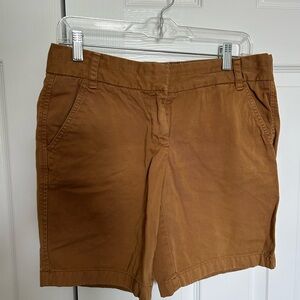 J. Crew Tan Chino Shorts Classic Fit Cotton